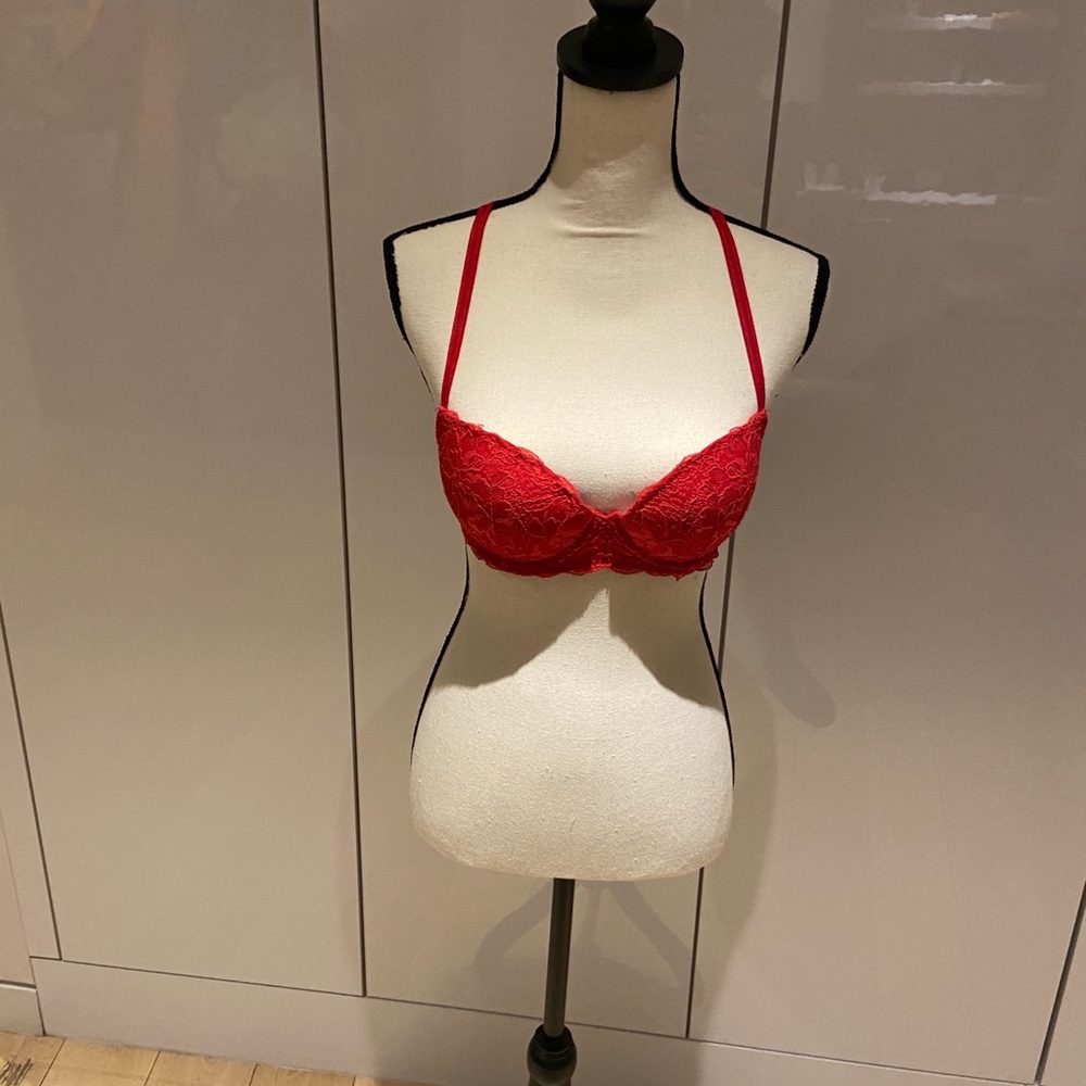 Red Lace Bra